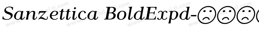 Sanzettica BoldExpd字体转换